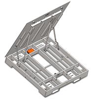 Roughdeck QC XP Quick Clean Extreme Portable Solid Base Plate Floor Scale